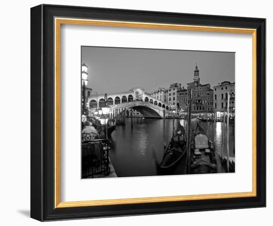 Rialto Bridge, Grand Canal, Venice, Italy-Demetrio Carrasco-Framed Photographic Print