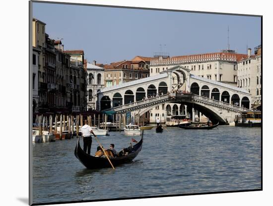 Rialto Bridge, Grand Canal, Venice, Veneto, Italy, Europe-Peter Richardson-Mounted Photographic Print