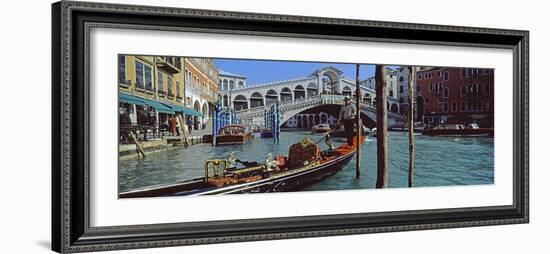 Rialto Bridge over the Grand Canal, Venice, Veneto, Italy-null-Framed Photographic Print