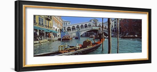 Rialto Bridge over the Grand Canal, Venice, Veneto, Italy-null-Framed Photographic Print