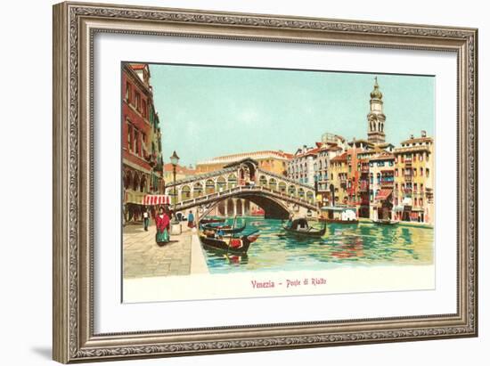 Rialto Bridge, Venice, Italy-null-Framed Art Print