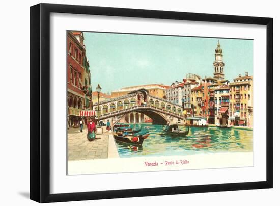 Rialto Bridge, Venice, Italy-null-Framed Art Print