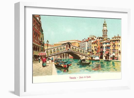 Rialto Bridge, Venice, Italy-null-Framed Art Print