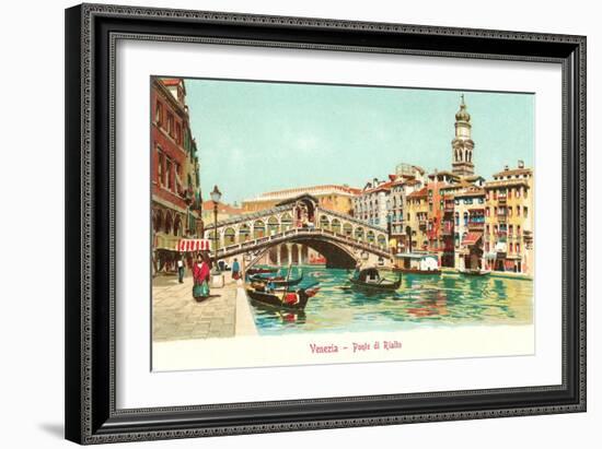 Rialto Bridge, Venice, Italy-null-Framed Art Print