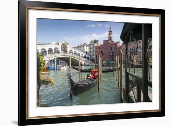 Rialto Bridge, Venice, UNESCO World Heritage Site, Veneto, Italy, Europe-Frank Fell-Framed Photographic Print