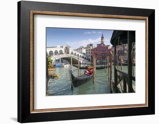 Rialto Bridge, Venice, UNESCO World Heritage Site, Veneto, Italy, Europe-Frank Fell-Framed Photographic Print