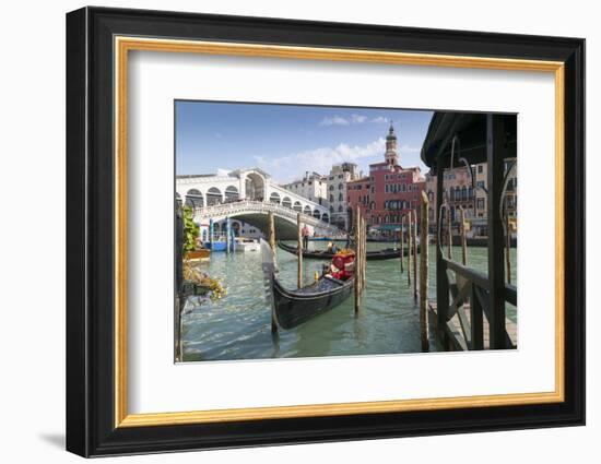 Rialto Bridge, Venice, UNESCO World Heritage Site, Veneto, Italy, Europe-Frank Fell-Framed Photographic Print