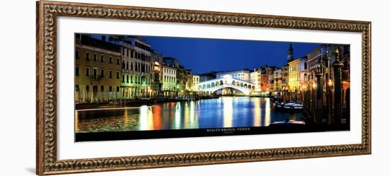 Rialto Bridge, Venice-John Lawrence-Framed Art Print