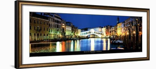 Rialto Bridge, Venice-John Lawrence-Framed Art Print