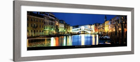 Rialto Bridge, Venice-John Lawrence-Framed Art Print