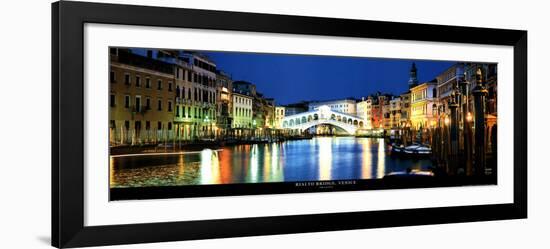 Rialto Bridge, Venice-John Lawrence-Framed Art Print