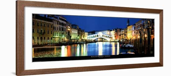 Rialto Bridge, Venice-John Lawrence-Framed Art Print