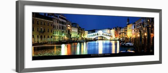 Rialto Bridge, Venice-John Lawrence-Framed Art Print