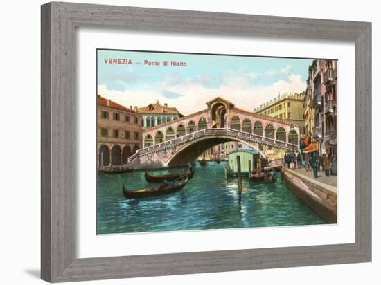 Rialto Bridge, Venice-null-Framed Art Print