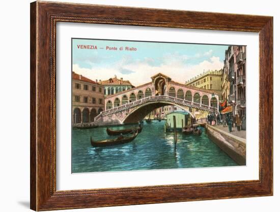 Rialto Bridge, Venice-null-Framed Art Print