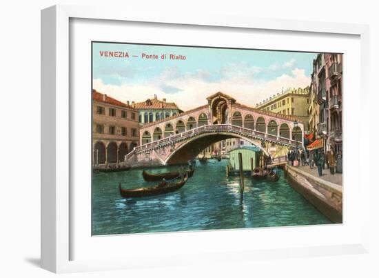 Rialto Bridge, Venice-null-Framed Art Print