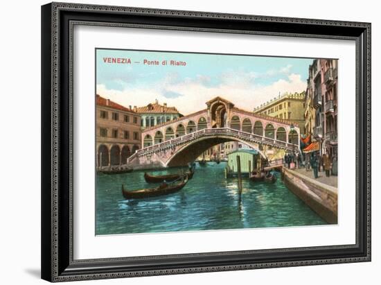 Rialto Bridge, Venice-null-Framed Art Print