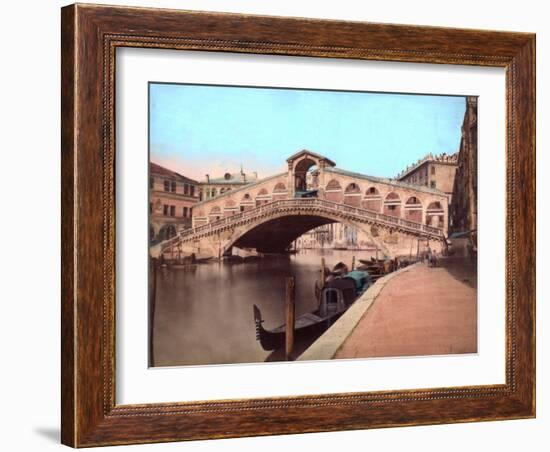 Rialto Bridge, Venice-null-Framed Giclee Print