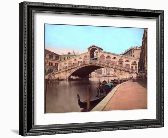 Rialto Bridge, Venice-null-Framed Giclee Print