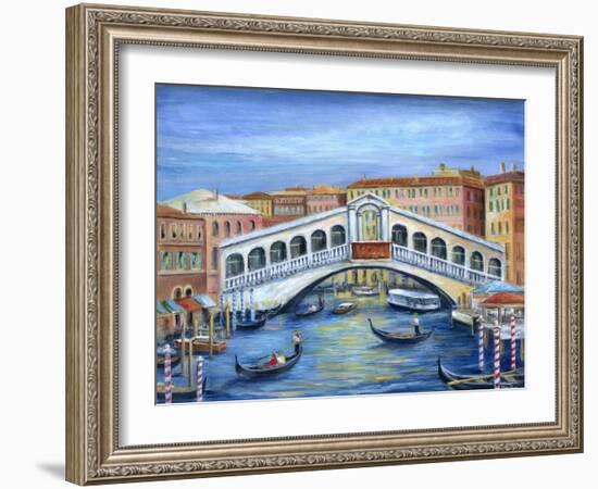 Rialto Bridge-Marilyn Dunlap-Framed Art Print