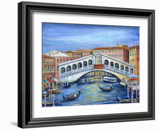 Rialto Bridge-Marilyn Dunlap-Framed Art Print