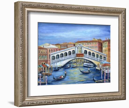 Rialto Bridge-Marilyn Dunlap-Framed Art Print