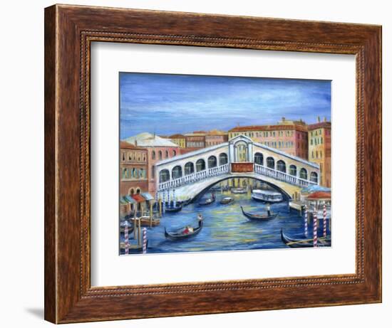 Rialto Bridge-Marilyn Dunlap-Framed Art Print