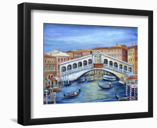 Rialto Bridge-Marilyn Dunlap-Framed Art Print