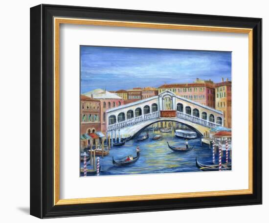 Rialto Bridge-Marilyn Dunlap-Framed Art Print