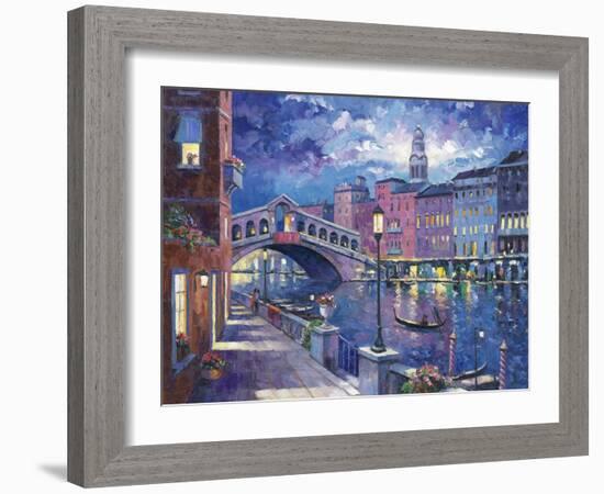 Rialto Bridge-John Zaccheo-Framed Giclee Print