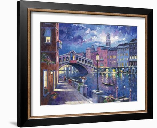 Rialto Bridge-John Zaccheo-Framed Giclee Print