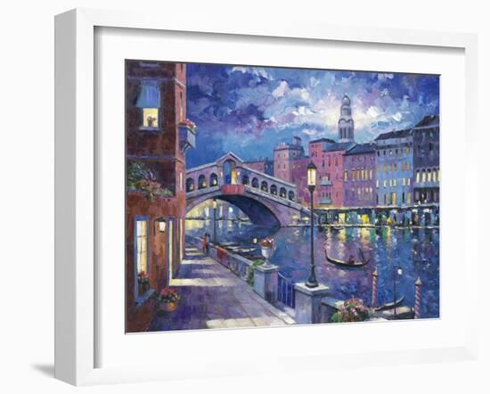 Rialto Bridge-John Zaccheo-Framed Giclee Print