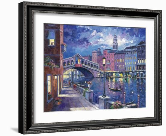 Rialto Bridge-John Zaccheo-Framed Giclee Print