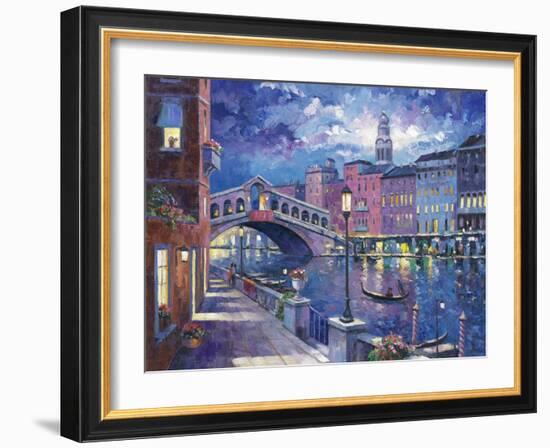 Rialto Bridge-John Zaccheo-Framed Giclee Print