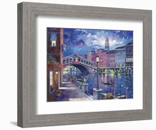 Rialto Bridge-John Zaccheo-Framed Giclee Print