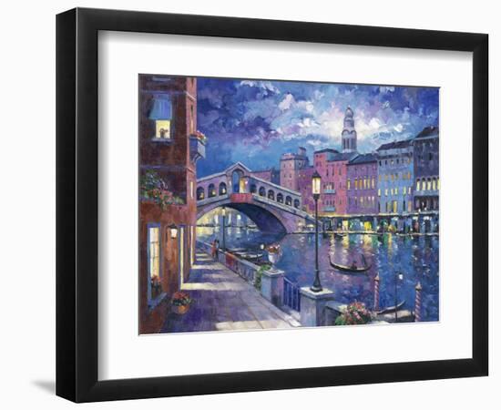 Rialto Bridge-John Zaccheo-Framed Giclee Print