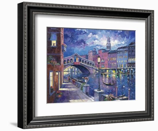 Rialto Bridge-John Zaccheo-Framed Giclee Print