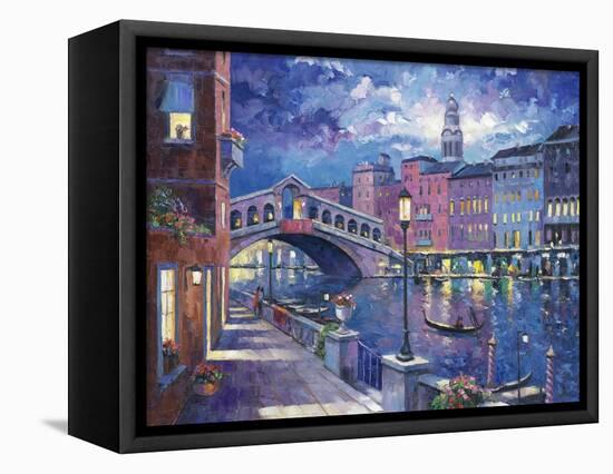 Rialto Bridge-John Zaccheo-Framed Premier Image Canvas