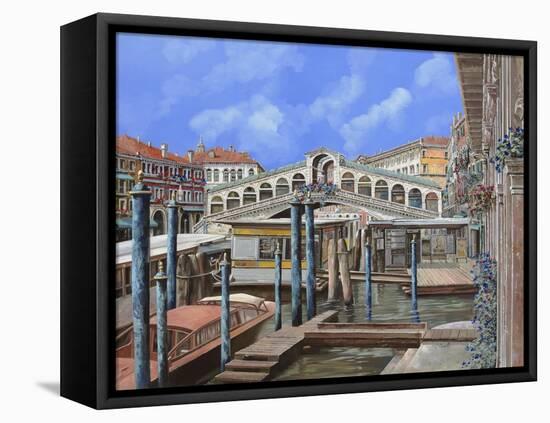 Rialto Dall'Altro Lato-Guido Borelli-Framed Premier Image Canvas