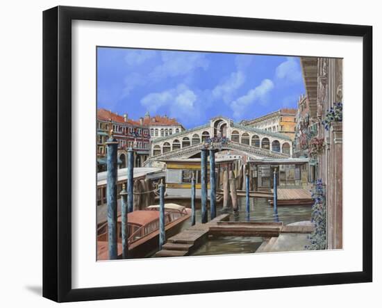 Rialto Dall'Altro Lato-Guido Borelli-Framed Giclee Print