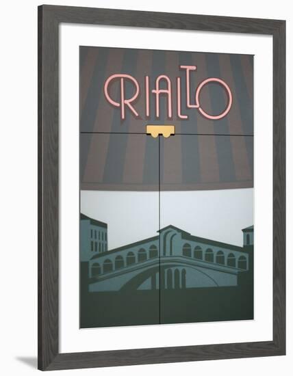 Rialto-Perry King-Framed Serigraph