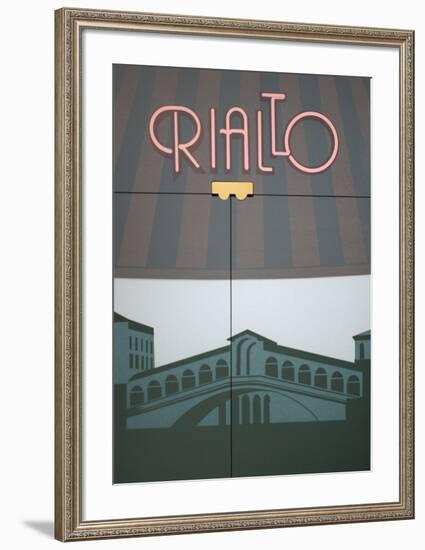 Rialto-Perry King-Framed Serigraph