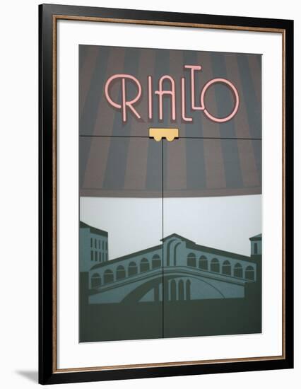 Rialto-Perry King-Framed Serigraph