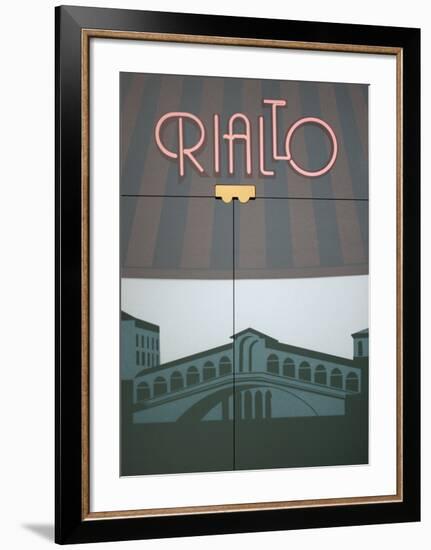 Rialto-Perry King-Framed Serigraph