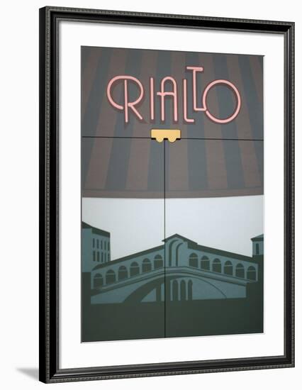 Rialto-Perry King-Framed Serigraph