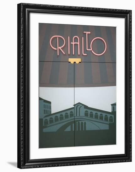 Rialto-Perry King-Framed Serigraph