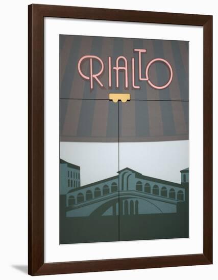 Rialto-Perry King-Framed Serigraph