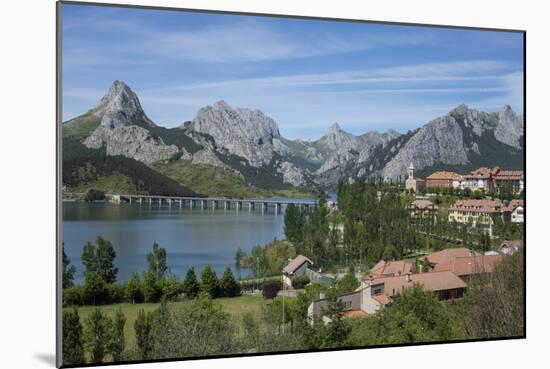 Riano and reservoir, Picos de Europa, Leon, Spain, Europe-Rolf Richardson-Mounted Photographic Print