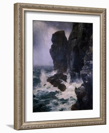 Ribbed and Paled in by Rocks Unscaleable, 1885-Peter Graham-Framed Giclee Print