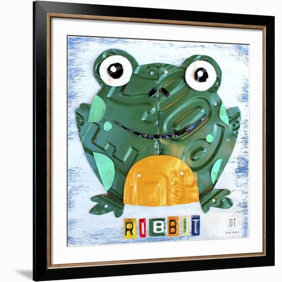 Ribbit the Frog-Design Turnpike-Framed Giclee Print